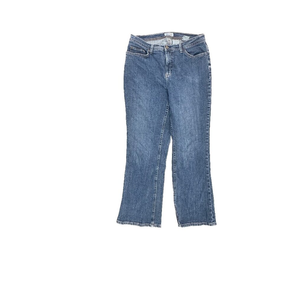 Denim & Co Bootcut Women's size 12P Dark Wash Blue Denim Jeans